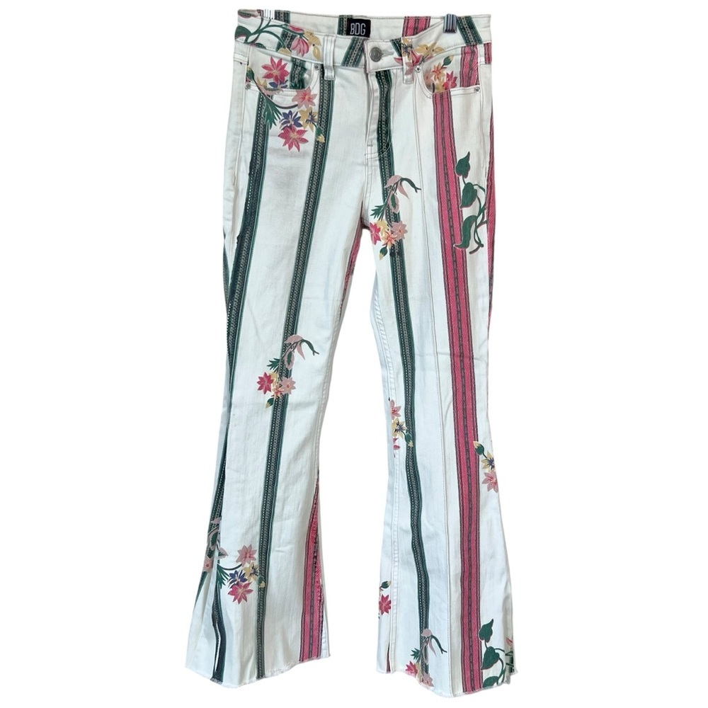Urban Outfitters BDG Floral Printed Flare Jean